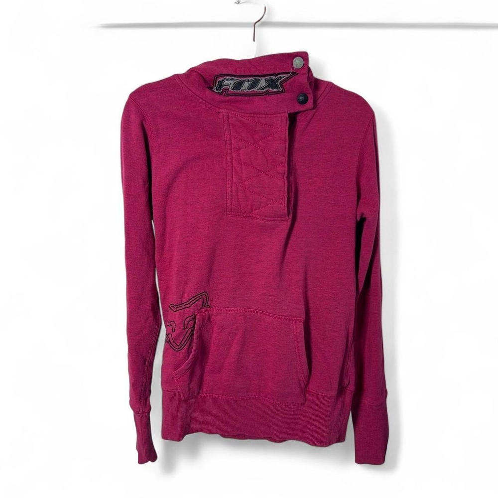 Fox Racing pink hoodie with embroidered logo #motocross #racing